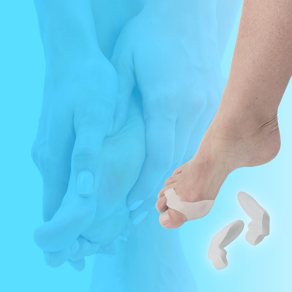 Ondt i knyster og tæer? Blød silikone tåspreder og knystbeskytter, plaster og tape med komfort og lindring til knyster, skæve, brækkede og forstuvede tæer, storetå, lilletå og hammertæer ved Hallux Valgus. Besøg os på Carerelief.dk.