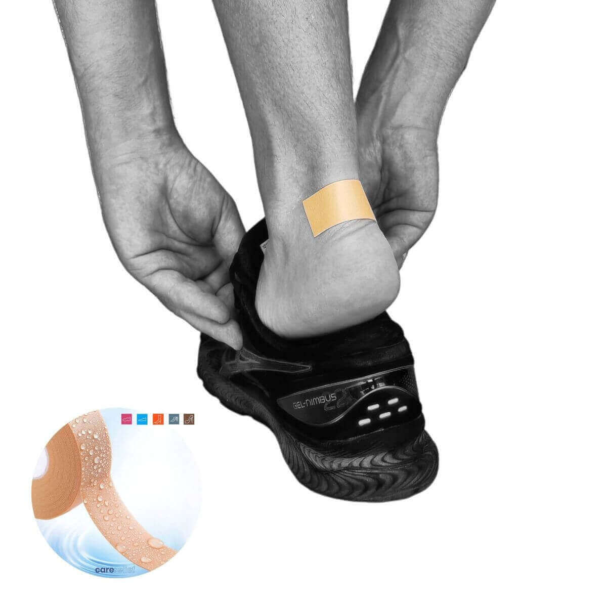 Åndbart og blødt komfortplaster til beskyttelse af huden ved sport, dans, vandring og daglig brug.