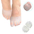 Forfodsindlæg af gel med silikone pude (2 stk.) til nedsunken forfod, dæmper stød under trædepuden. Køb forfodsindlæg af gel med silikone forfodsstøtte til løb og gang på Carerelief.dk. 