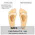 Forfodsindlæg med Gel T-formet pedag lindrer smerter og afhjælper syptomer fra en øm og nedsunken forfod. Køb behageligt forfodsindlæg med trykaflastende gel indsats hos Carerelief.dk.