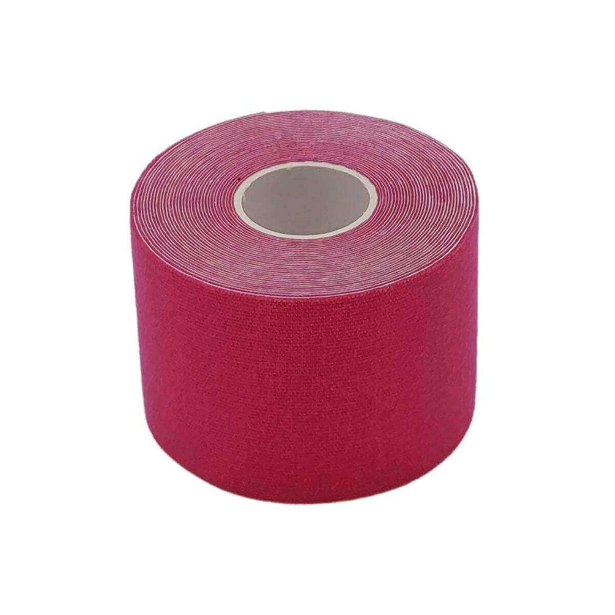 Kinesiologi tape af bedste kvalitet, pink, 5 cm x 5 meter. Elastisk tape til led og muskler fås flere farver. Køb allergivenlig og åndbar kinesiologi tape billigt hos Carerelief.dk.