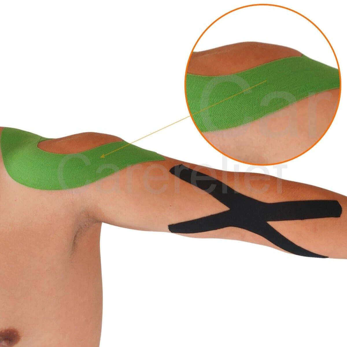 Kinesiologi tape af bedste kvalitet til billig online pris. Super elastisk, allergivenlig, åndbar og hudvenlig sports tape. Fås i sort, beige, turkis, grøn og grå camo.