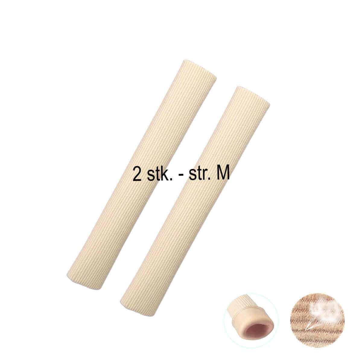 Tå rør er en blød finger og tå bandage af stof/gel. Tå bind er 15 cm lange og bruges som tårør og tåskiller mod vabler og gnavsår fra tryk og friktion. Køb 2 stk. bløde tå bind hos Carerelief.dk.