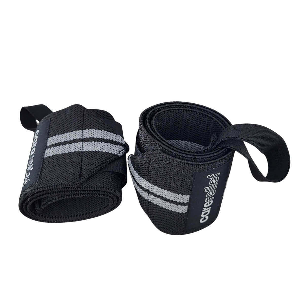 Køb Wrist Wraps sæt med støtte og smertelindring til dine håndled, sort/grå, 8 x 60 cm. Få håndledsstøtte nu!. Køb wraps håndledsbind HL30 hos Carerelief.dk.