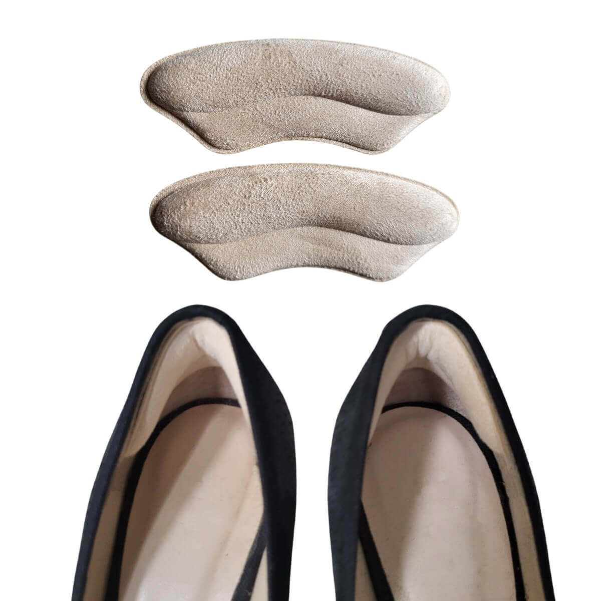 Hælkappe indlæg til sko der gnaver - Hælgreb med skum - 2 stk (1 par)