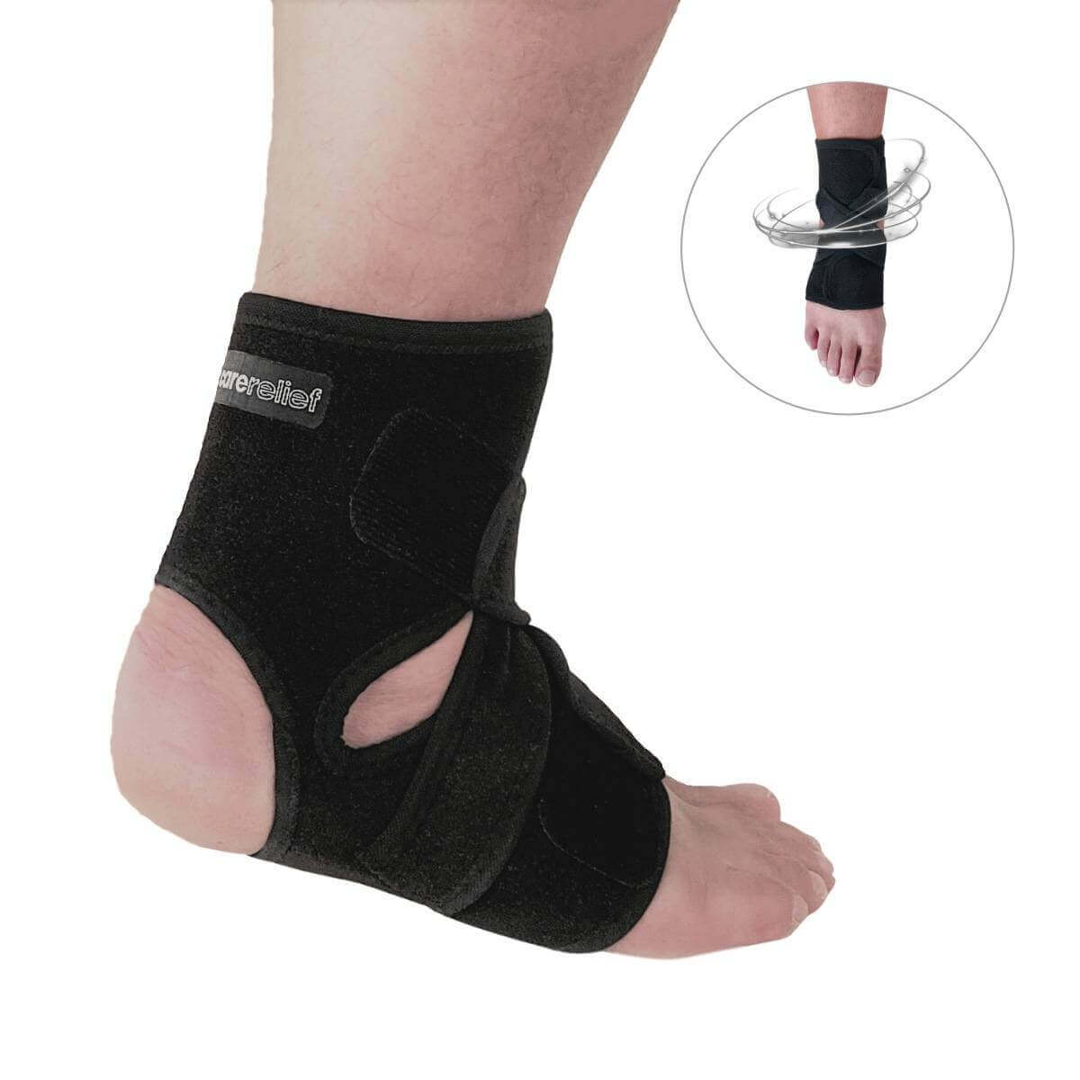 Ankelbind til løb og træning. Køb justerbar sport ankelstøtte bandage, let, åndbar, str. 35-43, sort. Køb ankel støttebind AN10 her! Forebygger ankelskader, forvridning, brud og forstuvning ved sport.