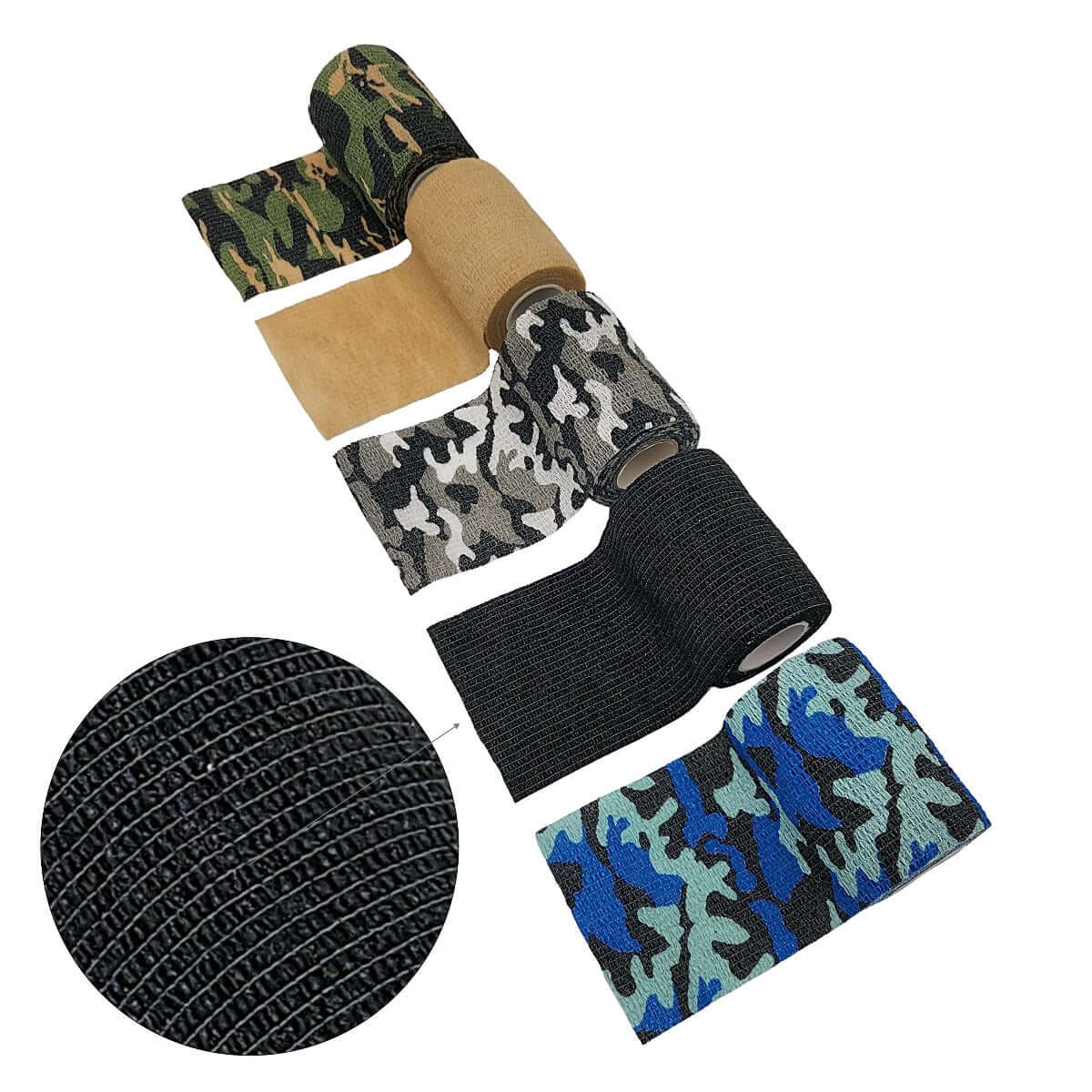 Wrap Bandage, sports-tape, elastisk, åndbar. Tapen giver støtte til albue, ankel, knæ og håndled ved sport. Kvalitets sports-bandage mod skader og overbelastning ved løb, sport og de tunge løft. Sort. Fås i 5 farver, 7,5 cm x 460 cm.