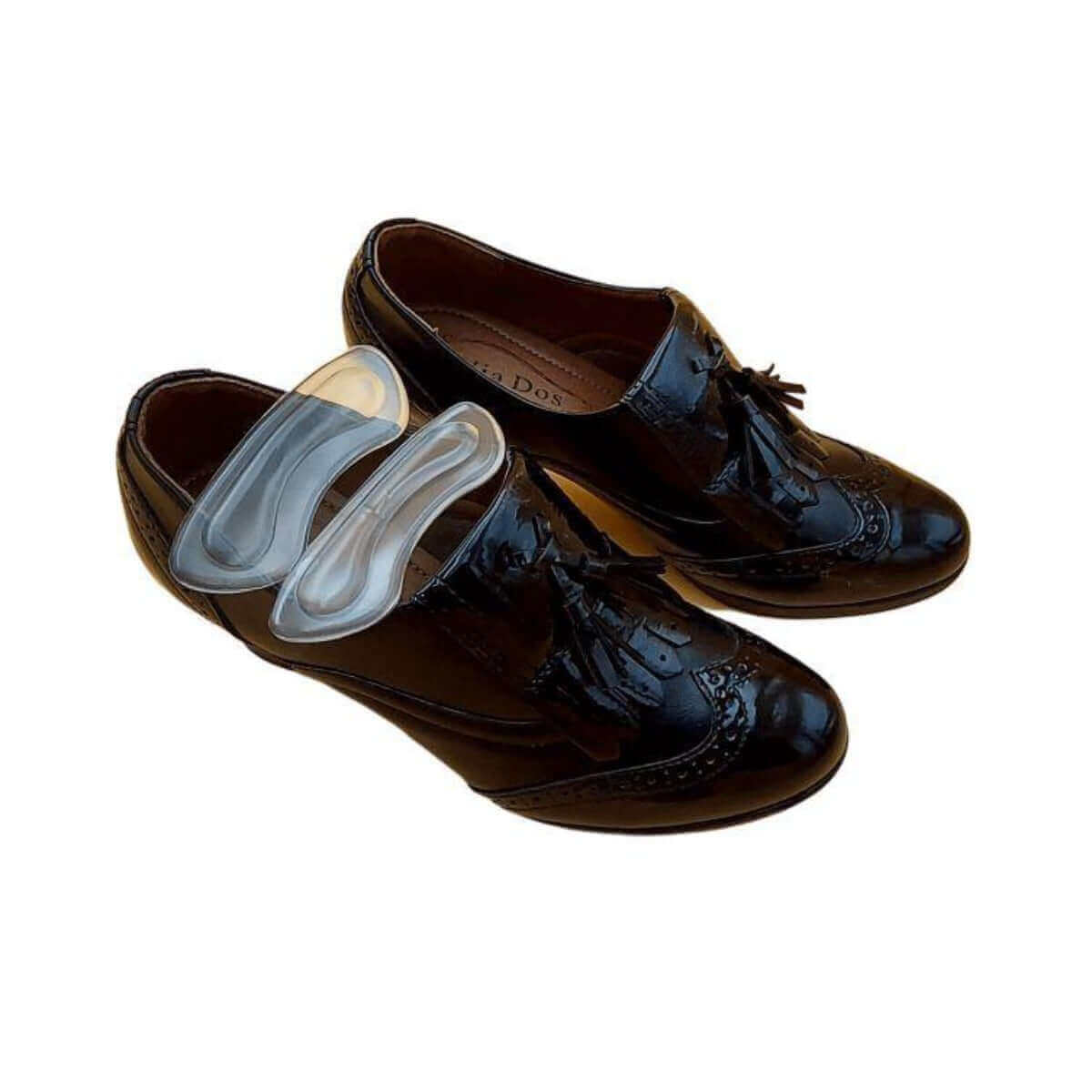 Blød GEL Hælbeskytter (2 stk.) Skoindlæg til ømme hæle, der reducerer tryk og modvirker gnavsår og vabler, 3 x 10 cm - Billig pris online.