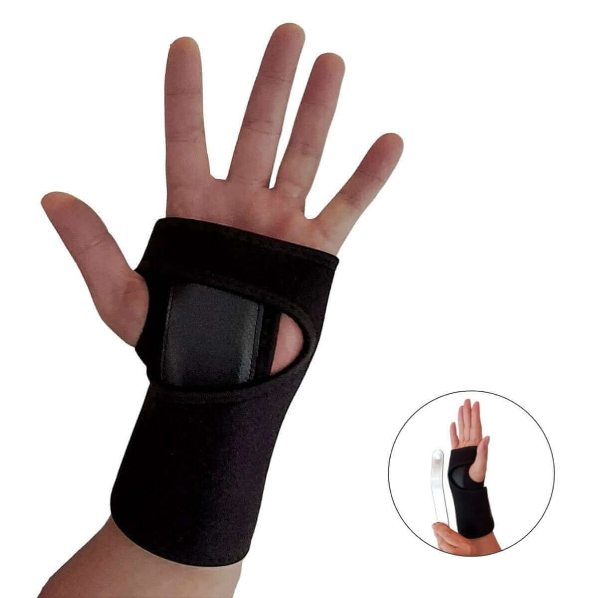 Håndledsbandage med skinne HL20 Alu Carerelief - kompression og støtte fjerner smerter i håndleddet 