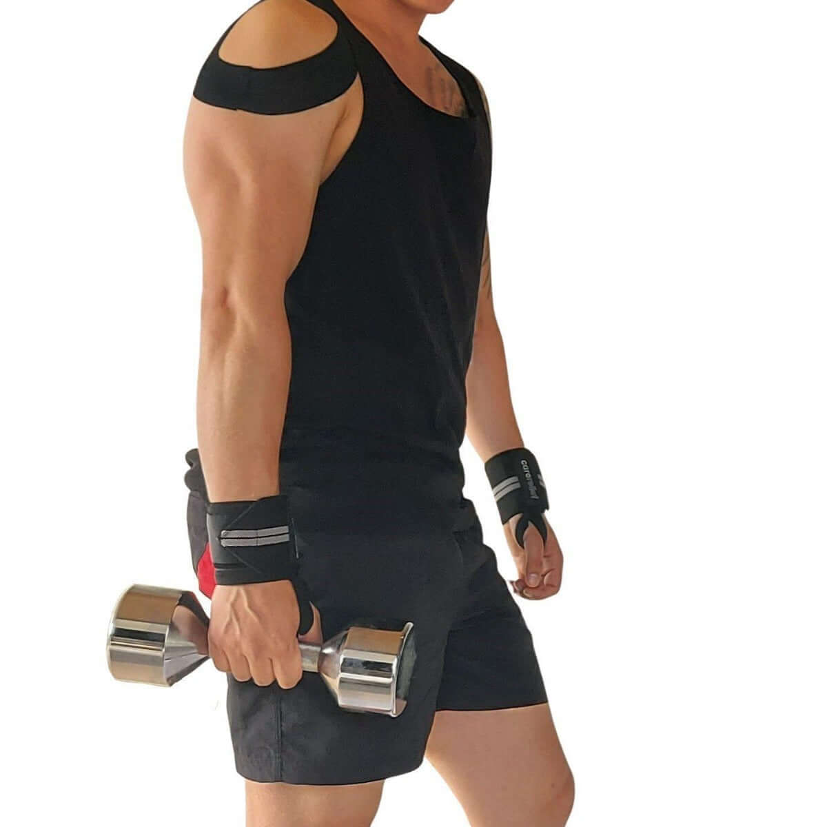 Køb wrist wraps sæt til sport og træning, der måler 8 x 60 cm hos Carerelief. dk. Bestil wrist wraps håndledsbind med håndledsstøtte og velcrolukning her!